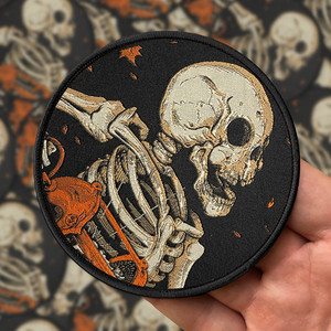 Wholesale Designer Custom 3D Embroidered Polyester Patches Iron-On Woven Labels for Clothing with End Fold - Product Image 4