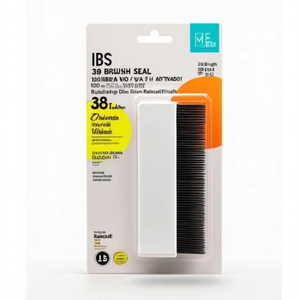 IBS 39 Brush Seal 1000 mm Length 7 mm Width 38 mm Overall Height Durable Ellen <b>Raincoat</b> Brush - Product Image 3