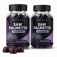Saw Palmetto Prostaat Gummies voor Mannen, Plantaardig Prostaat Supplement en Haarversterkende Vitamine