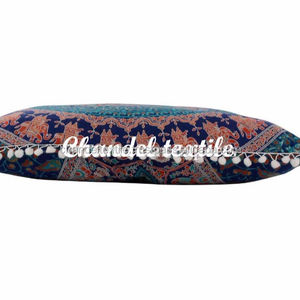 <b>Large</b> 26'' <b>Square</b> Tapestry Euro Shams Cushion Cover Pom Pom Gypsy <b>Pillows</b> Throw Elephant Decorative Cases Hotel Cartoon Indian - Product Image 1