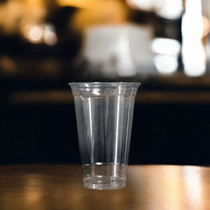 Quang Quan transparente desechable 12oz a 24oz vasos de plástico de pared simple PP para bebidas calientes/frías leche té jugo café - Product Image 1