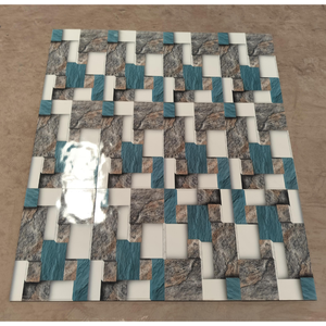 กระเบื้องบุผนังเซรามิกพิมพ์ลายดิจิทัลดีไซน์ทันสมัย300X450MM ผิวมันดูดีสำหรับการใช้งานกลางแจ้งที่มีพื้นผิวที่เป็นประกาย - Product Image 4