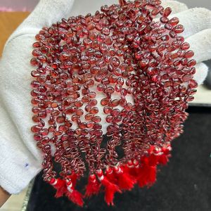 Hessonite Garnet Shaded 5.5-6MM Drop <b>Beads</b>, Hessonite Garnet Smooth Drop Shape <b>Beads</b>, Shaded Hessonite Garnet Drop Shape <b>Beads</b> - Product Image 6