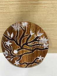 Soporte decorativo de madera con fregona para posavasos, agrega elegancia tradicional a los interiores modernos de la sala de estar - Product Image 4