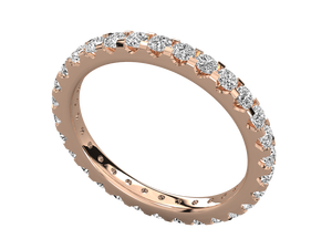 Bague de fiançailles en diamant de haute qualité pour femmes, plaquée or 14 carats, coupe ronde classique, certifiée IGI, alliance cadeau - Product Image 5