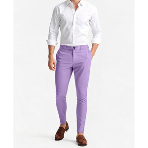 Pantalon chino pour homme, vêtements décontractés, couleur unie, séchage rapide, teinture unie, meilleure qualité, nouvelle mode 2025, logo personnalisé, pantalon chino pour homme - Product Image 3