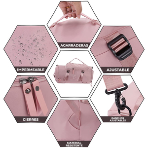 กระเป๋าเป้สะพายหลังกันน้ำสไตล์สปอร์ต พร้อมช่องใส่รองเท้า สำหรับว่ายน้ำ โยคะ ท่องเที่ยว ทำจากไนลอน โพลีเอสเตอร์ ซับในบุผ้า ปิดด้วยซิป - Product Image 5