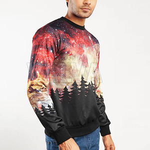 Sweat-shirts d'hiver personnalisés de haute qualité fabriqués en usine, taille 6XL, pull en polaire, style uni, mélange de coton, transfert thermique - Product Image 3