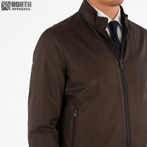 Chaqueta Bomber de Cuero para Hombre, Chaqueta con Logotipo Personalizado, Cremalleras de Pu, Apliques de Letras, Cremalleras de Pu con Logotipo Personalizado A LA Moda, Novedad - Product Image 5