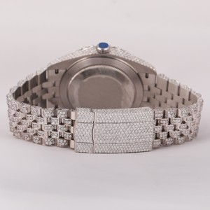 High Quality Female Stainless Steel <b>Wrist</b> <b>Watch</b> Hip Hop Style Round Dial 36 MM Analog Dial VVS Clarity Leb Grown Diamond Luxury - Product Image 5