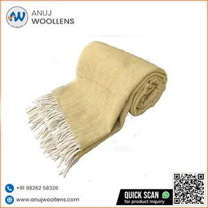 Haute qualité personnalisable moutarde chevrons motif 100% coton turc Estel Damla tricoté jeter couverture douce maison literie utilisation - Product Image 3