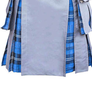Kilt utilitaire écossais de haute qualité pour hommes avec sangles en cuir à fermeture logo personnalisé pour hommes - Product Image 6