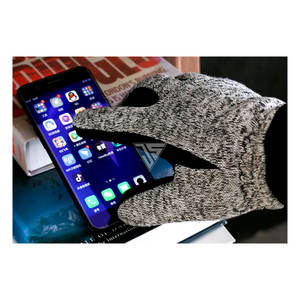 Guante de nieve de esquí de invierno para hombre, hecho de lana tejida/tela de poliéster con estampado de silicona, forro polar interior - Product Image 2