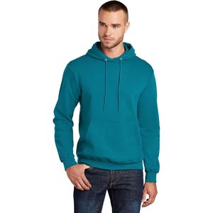 Sweat-shirt à capuche uni gris premium pour hommes et femmes, polaire doux, chaud, décontracté, pour l'hiver, avec poche kangourou - Product Image 4