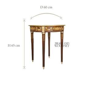 Juego de Mesa de Centro y Mesa Auxiliar Redondas de Madera de Lujo - Product Image 6