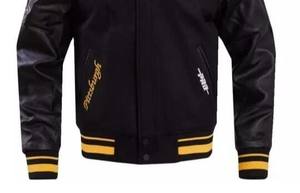 เสื้อแจ็กเก็ตเลตเตอร์แมนสำหรับผู้ชายเสื้อผ้า2025แขนเสื้อหนัง PU ออกแบบได้ตามต้องการ - Product Image 3