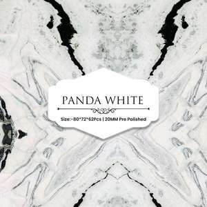 Panda Trắng gạch đá cẩm thạch <span class=keywords><strong>slab</strong></span> <span class=keywords><strong>flamed</strong></span> đánh bóng mài dũa Antique cho nhà bếp phòng tắm tường sàn không thấm nước 1-năm cho trong nhà biệt thự - Product Image 5