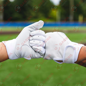 Gants de baseball unisexes ajustables à sangle courte avec fermeture à crochet et boucle Gants de frappe personnalisés en cuir pour protection des mains - Product Image 5