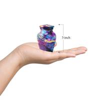 Urna de remolino púrpura y dorado para cenizas humanas, urna decorativa personalizada para adultos, recuerdo, cenizas conmemorativas, urna de 1-200 pulgadas cúbicas