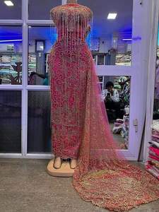 Encaje Africano de Alta Calidad para Novias, Encaje Francés 3D Hecho a Mano con Lentejuelas, Tela de Encaje Ligera de Poliéster, Bordado para Bodas de Talla Grande - Product Image 2