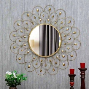 Venta caliente de espejos de pared de Metal de diseño moderno para la decoración del hogar para colgar en dormitorios y baños al mejor precio. - Product Image 1