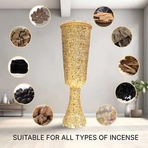 เครื่องหอมโลหะสำหรับบ้านและโรงแรมงานประดิษฐ์ของตกแต่งบ้านและโรงแรมธูปอินเดียเป็นมิตรต่อสิ่งแวดล้อมออกแบบได้ตามที่ต้องการขนาดใหญ่ - Product Image 5