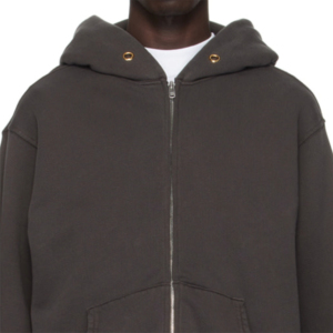 Sweat à capuche personnalisé avec fermeture éclair vierge 100% coton Sweats à capuche pour hommes avec logo personnalisé Fabricant de sweats à capuche - Product Image 4