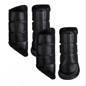 Bottes de brossage pour chevaux personnalisées OEM avec soutien complet des tendons et des jarrets, rembourrage absorbant les chocs, qualité supérieure - Product Image 1