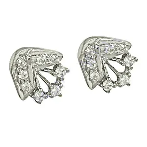 Boucles d'oreilles créoles argentées pour femmes, à porter au quotidien, avec zircone cubique, bijoux tendance religieux, avec perle et diamant, pour les fêtes - Product Image 2
