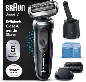Rasoir électrique Braun Series 7 70-B7850cc + Pack de 2 cartouches de recharge SmartCare Center pour hommes avec tondeuse à barbe EasyClick - Product Image 1