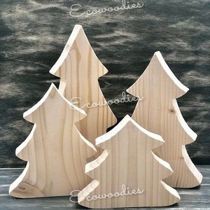 Décorations d'intérieur Arbre de Noël en bois Ornements de table Maison Fête de Noël Ornements d'arbre de Noël en bois créatifs - Product Image 2