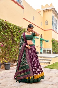Último diseñador Algodón puro Seda Impreso Lehenga Choli Fab Zone Impresión digital de alta calidad Elegante Étnico Adultos Fiestas especiales - Product Image 5