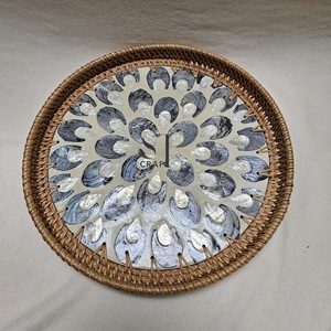 สินค้ายอดนิยมหวายแม่มุกเสิร์ฟถาดตกแต่งบนโต๊ะอาหารแม่มุกถาดเก็บMade in Vietnam - Product Image 2