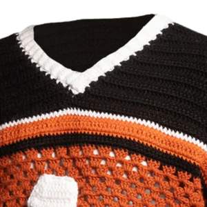 Suéter de Fútbol de Ganchillo Hecho a Mano para Hombre, Top Deportivo de Punto Personalizado, Manga Larga, Ropa Urbana, Suministro OEM - Product Image 4