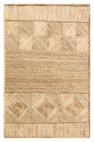 Tapis de jute rectangulaire lavable cousu à la main Tapis rectangulaire traditionnel indien fait à la main de style moderne personnalisé à bas prix