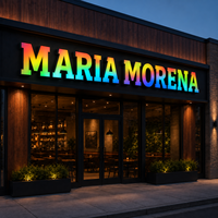 Letrero LED RGB con Garantía de Dos Años Directo de Fábrica, Letrero Luminoso para Tienda, Letrero Comercial