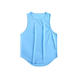 Camiseta sin mangas de algodón y poliéster de levantamiento de pesas personalizada OEM y ODM, ropa deportiva y de gimnasio, camiseta sin mangas deportiva con estampado completo - Product Image 1