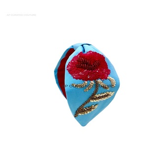 Nouveaux accessoires de cheveux de travail de broderie à la main noués traditionnels du fabricant indien pour filles femmes outil de coiffure à la mode - Product Image 1