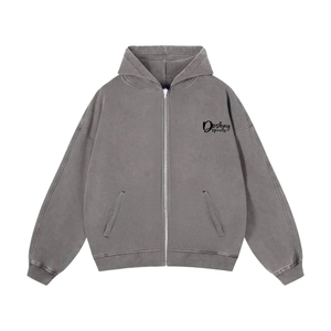 Men's Heavy <b>Vintage</b> Washed Acid Wash Custom Logo Plus Size 100% Organic Cotton Fleece Anti-shrink Winter Hoodie <b>Sweatshirt</b> - Product Image 6