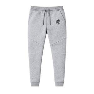 Mens Tech Fleece Windrunner Full-Zip Hooded Jacket and Joggers Tracksuit Sweatsuit Heather Grey Athletic Training Activewear Set - Product Image 5