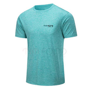 Camiseta Deportiva Casual de Poliéster para Hombre, de Color Sólido, Ecológica, de Secado Rápido, Transpirable, con Tela Suave y Material Duradero - Product Image 1