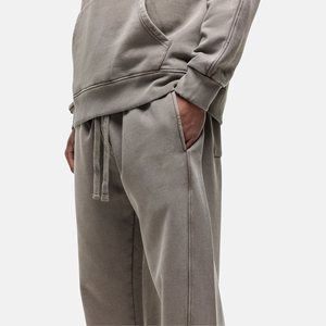 Pantalon de survêtement pour homme, léger, 100% coton, ample, décontracté, taille à cordon, jambe droite américaine, séchage rapide, respirant, sport - Product Image 4