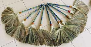 Práctico eco amigable escoba de algas marinas escoba de limpieza de paja escoba de paja vertical ligero hecho a mano Natural clásico resistente Vintage - Product Image 6