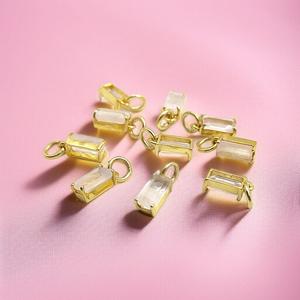 Pendentif en argent sterling 925 avec charme en quartz rose baguette en gros |   Bijoux en pierres précieuses naturelles faits à la main - Product Image 3