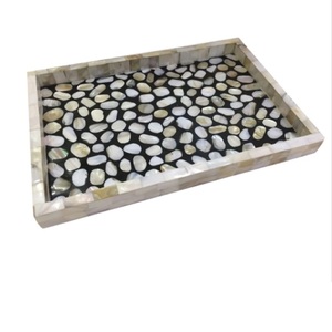 Plateau de service en bois pour la décoration de table, la présentation de plats, la salade et les fruits, taille personnalisable - Product Image 1