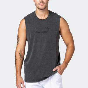 Precio barato Fitness Gym Wear Men Singlet Professional Manufactures Men's High Street Singlet para adultos - Product Image 1
