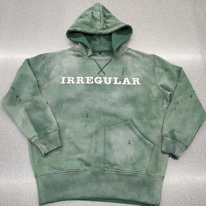 Sudadera con capucha pesada de gran tamaño con logotipo personalizado 100% algodón Unisex de talla grande sudaderas con capucha y sudaderas para hombre - Product Image 4