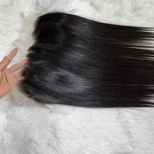 Tissage en lot naturel vierge naturel avec Closure, mèches de cheveux crus et Closure, ensemble vérifié, société - Product Image 5