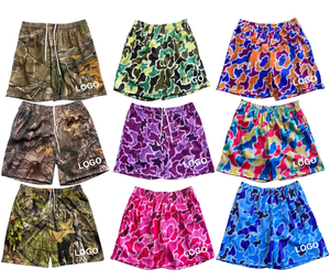 Short de sport uni personnalisé pour hommes séchage rapide respirant gym course plage short décontracté avec logo disponible en couleurs - Product Image 2