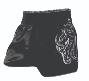 Pantalones Cortos de Muay Thai y Kick Boxing de Alta Calidad, Diseño Personalizado, Estilo Urbano, 100% Poliéster, Unisex, Elásticos para Fitness - Product Image 2
